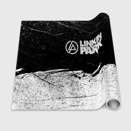 Бумага для упаковки 3D Линкин Парк Лого Рок чб Linkin Park Rock - фото 2