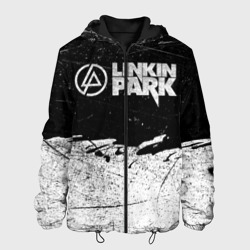 Мужская куртка 3D Линкин Парк Лого Рок чб Linkin Park Rock