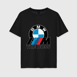 Женская футболка хлопок Oversize BMW boss