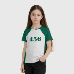 Детская футболка 3D Как в Игре в Кальмара. Футболка 456 игрока - фото 2