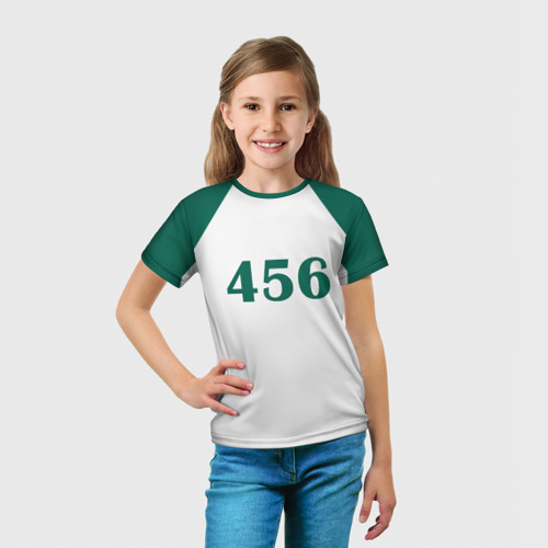 Детская футболка 3D Как в Игре в Кальмара. Футболка 456 игрока - фото 5