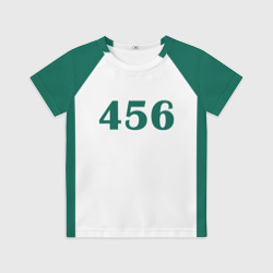 Детская футболка 3D Как в Игре в Кальмара. Футболка 456 игрока