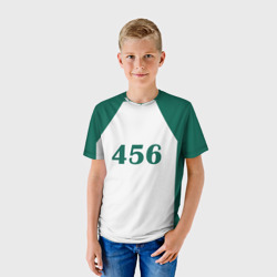 Детская футболка 3D Как в Игре в Кальмара. Футболка 456 игрока - фото 2