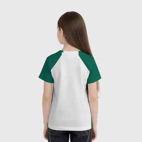 Детская футболка 3D с принтом Как в Игре в Кальмара 456 игрока, вид сзади #2