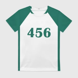 Женская футболка 3D Как в Игре в Кальмара. Футболка 456 игрока