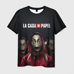 Мужская футболка 3D Бумажный дом, La Casa de Papel