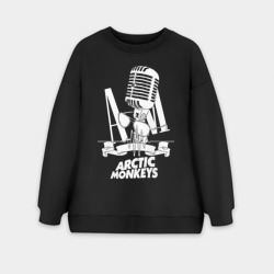 Женский свитшот oversize без начеса хлопок Arctic Monkeys, рок