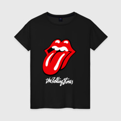 Женская футболка хлопок Rolling Stones Роллинг Стоунз