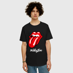 Мужская футболка хлопок Oversize Rolling Stones Роллинг Стоунз - фото 2