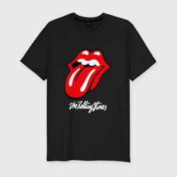 Мужская футболка хлопок Slim Rolling Stones Роллинг Стоунз