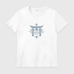 Мужская футболка хлопок Genshin Impact - Инадзума