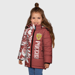 Зимняя куртка для девочек 3D Сборная России арт - фото 2
