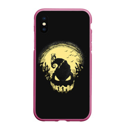 Чехол для iPhone XS Max матовый Кошмар Джека. The Nightmare before Christmas