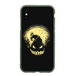 Чехол для iPhone XS Max матовый Кошмар Джека. The Nightmare before Christmas