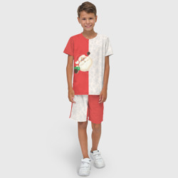 Детский костюм с шортами 3D Дед Мороз селфи - фото 2