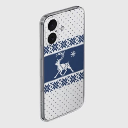 Чехол для iPhone 16 силиконовый с защитой камеры Северный Олень звезда - фото 2