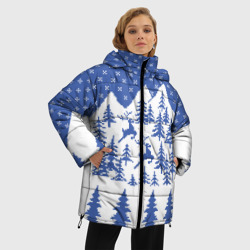 Женская зимняя куртка Oversize Горные Олени - фото 2
