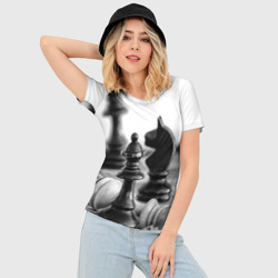 Женская футболка 3D Slim Шах и мат - фото 2