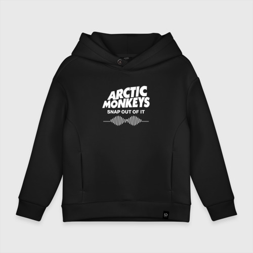 Детское худи Oversize хлопок Arctic Monkeys, группа, цвет черный