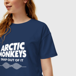 Женская футболка хлопок Oversize Arctic Monkeys, группа - фото 2