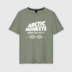 Женская футболка хлопок Oversize Arctic Monkeys, группа