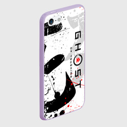 Чехол для iPhone 5/5S матовый Ghost of Tsushima призрак Цусимы белый - фото 2