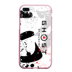 Чехол для iPhone 7Plus/8 Plus матовый Ghost of Tsushima призрак Цусимы белый