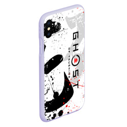 Чехол для iPhone XS Max матовый Ghost of Tsushima призрак Цусимы белый - фото 2