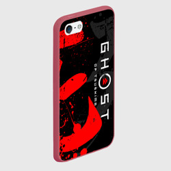 Чехол для iPhone 5/5S матовый Ghost of Tsushima призрак Цусимы - фото 2