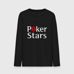 Мужской лонгслив хлопок PokerStars логотип