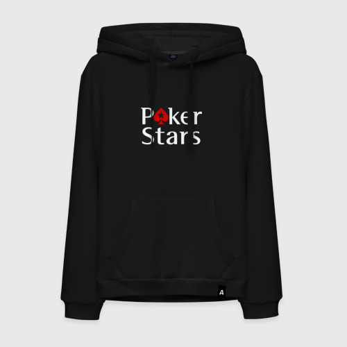 Мужская толстовка хлопок PokerStars логотип, цвет черный