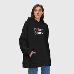 Худи SuperOversize хлопок PokerStars логотип - фото 2