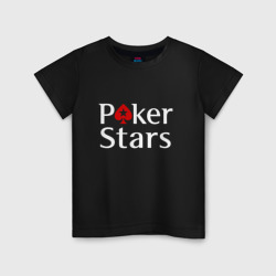 Детская футболка хлопок PokerStars логотип