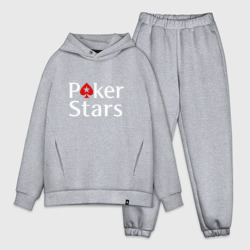 Мужской костюм oversize хлопок PokerStars логотип