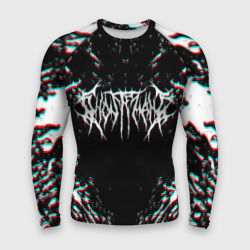 Мужской рашгард 3D Ghostemane glitch white pain