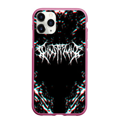 Чехол для iPhone 11 Pro Max матовый Ghostemane glitch white pain