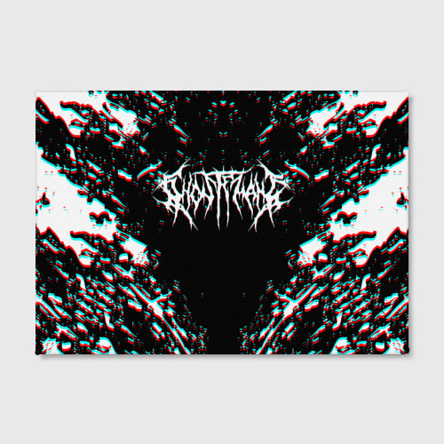 Холст прямоугольный Ghostemane glitch white pain, цвет 3D печать - фото 2