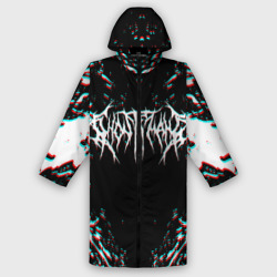 Женский дождевик 3D Ghostemane glitch white pain