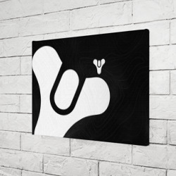 Холст прямоугольный Destiny 2 logo white - фото 2
