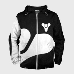 Мужская ветровка 3D Destiny 2 logo white