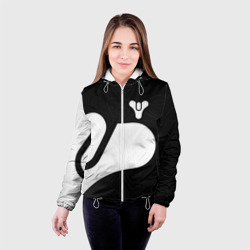 Женская куртка 3D Destiny 2 logo white - фото 2