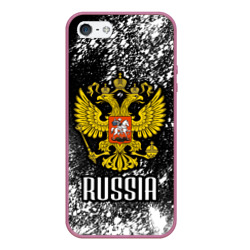 Чехол для iPhone 5/5S матовый Russia арт