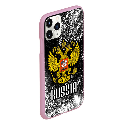 Чехол для iPhone 11 Pro Max матовый Russia арт, цвет розовый - фото 3