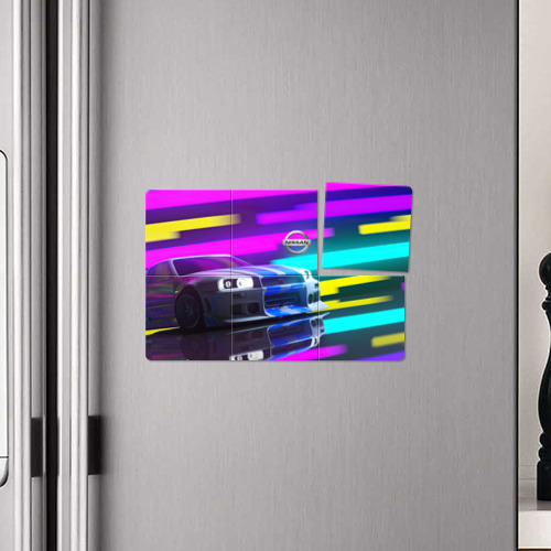 Магнитный плакат 3Х2 Nissan GT-r Skyline - фото 4