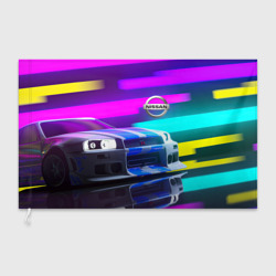 Флаг 3D Nissan GT-r Skyline