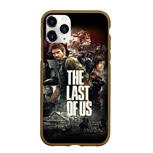 Чехол для iPhone 11 Pro Max матовый The Last of Us щелкуны, цвет коричневый