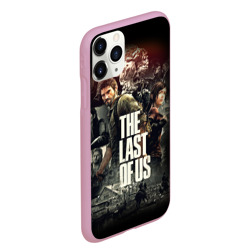 Чехол с принтом The Last of Us щелкуны для любого человека, вид спереди №3. Цвет основы: розовый
