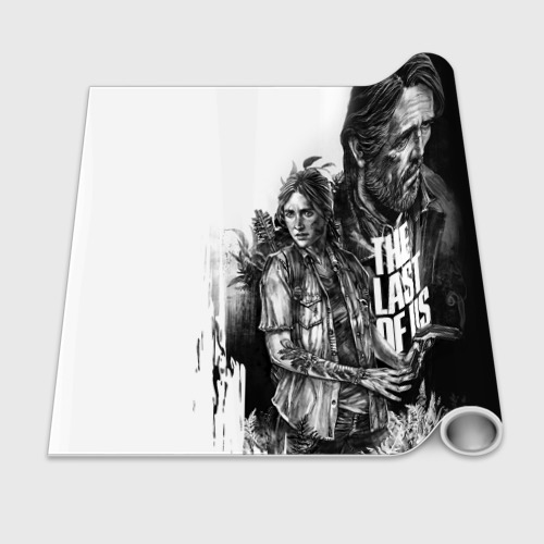 Бумага для упаковки 3D The Last of Us чёрно белый - фото 2