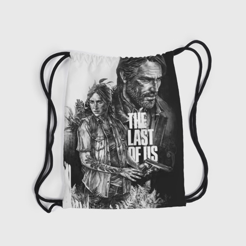 Рюкзак-мешок 3D The Last of Us чёрно белый - фото 6