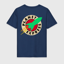 Мужская футболка хлопок Футурама - Межпланетный экспресс